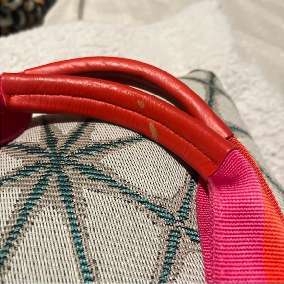 Kate Spade New York Garri Tote Bag maraschino orange red pink pre owned - Picture 2 of 7